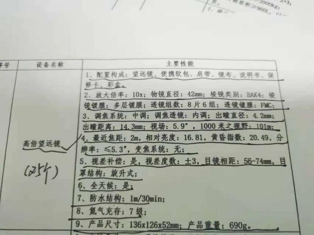 找产品：高倍望远镜