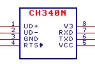 找产品：CH340N芯片