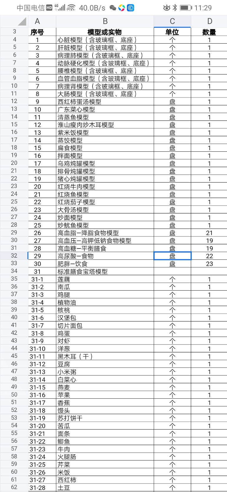 找产品：食物展示模型