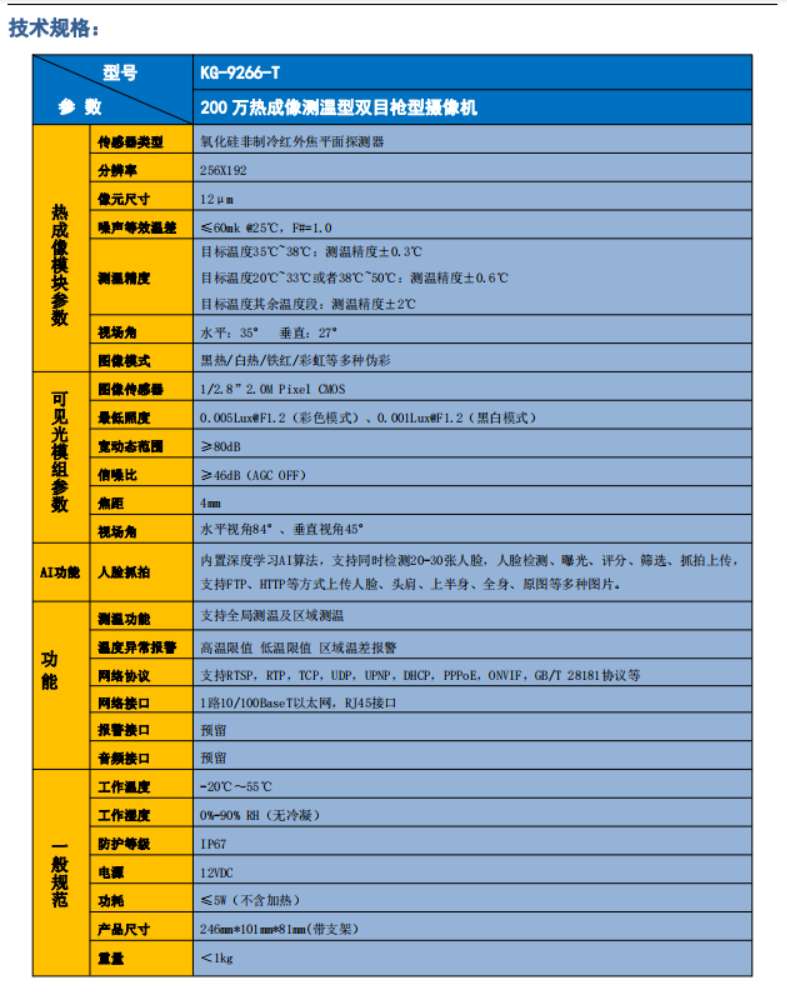 找产品：200万热成像测温双目枪机