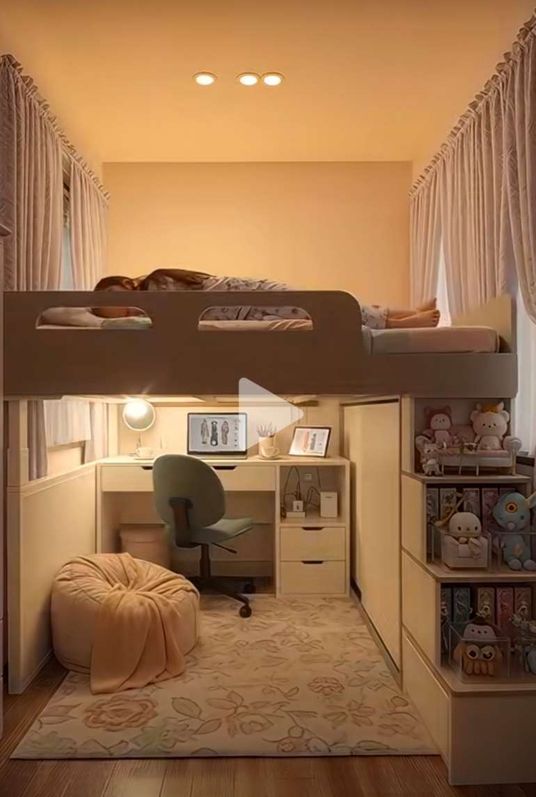 找产品：上铺床可升降办公桌