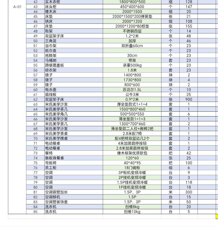 找产品：宿舍及办公室家具/空调