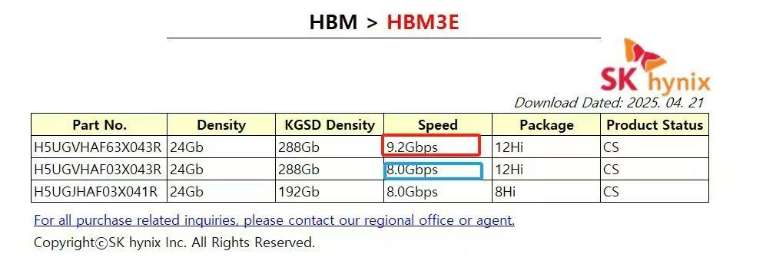 找芯片：SK Hynix HBM3E 